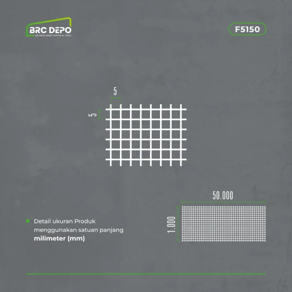 fiberglass-50 Fiberglass Mesh 5mm x 5mm