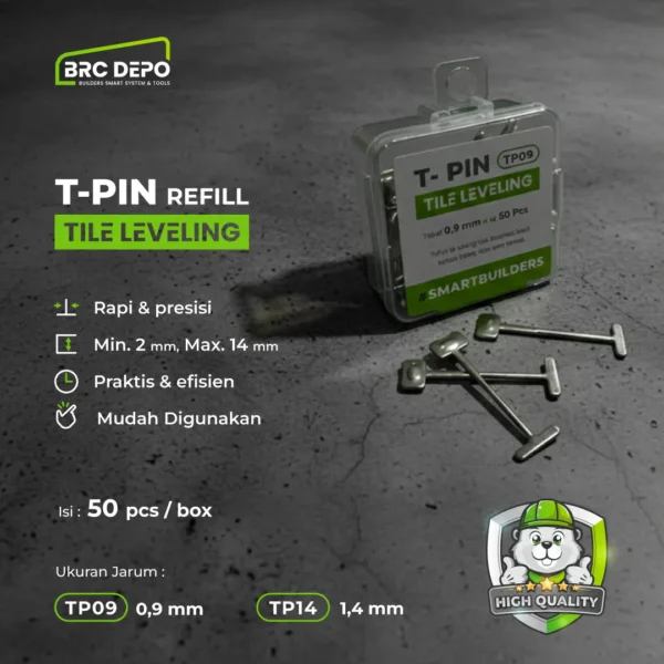 T-Pin Refill Tile Leveling 1,4mm