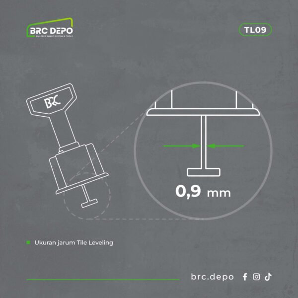 tile leveling (5) Tile Leveling 0,9 mm