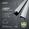 Tali Air Dinding / Groove Line / U-Channel PVC (2 cm)
