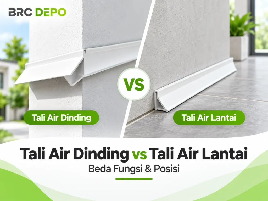 Tali Air Dinding vs Tali Air Lantai
